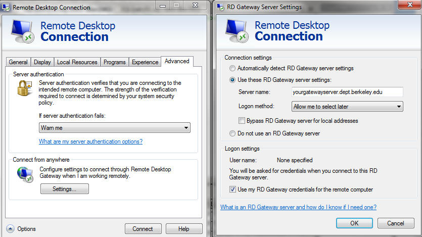 Configuring Remote Desktop In Windows Vista