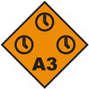 A3 A3 shows an orange box with 3 clocks
