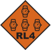 RL4 RL4 shows a dark orange box with 4 watches